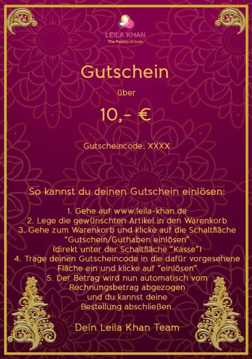 Voucher of 10 €